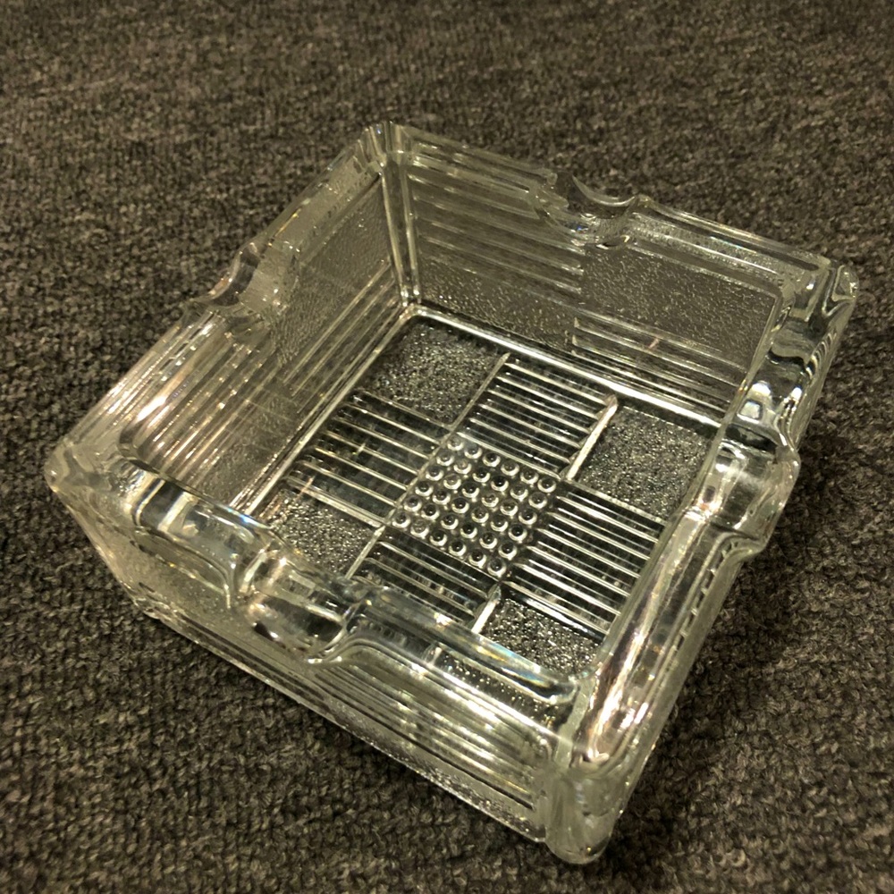 Vintage Belgian Art Deco Ashtray from Val St Lambert